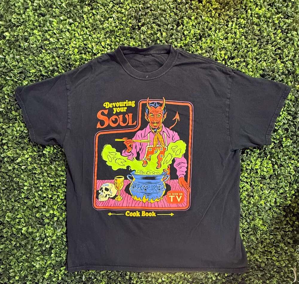 Steven Rhodes Devouring Your Soul T-Shirt Black Size L